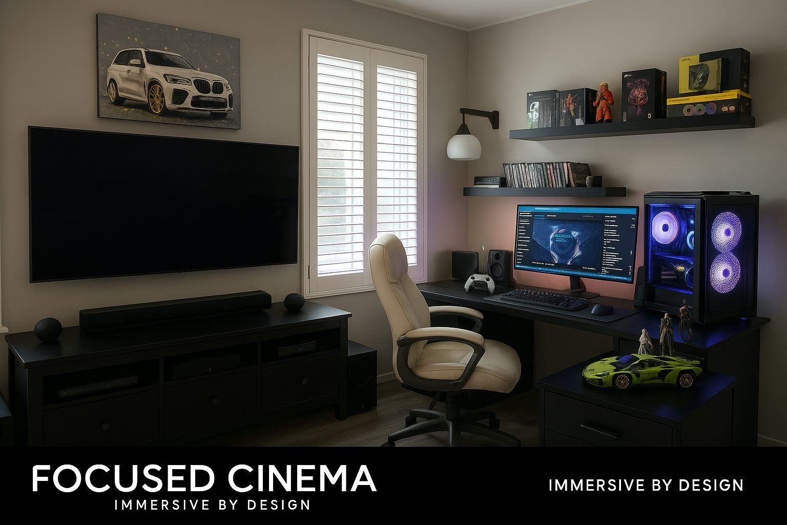 Complete Gaming Room Setup
